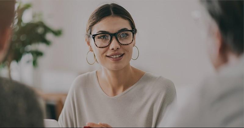 Woman in glasses